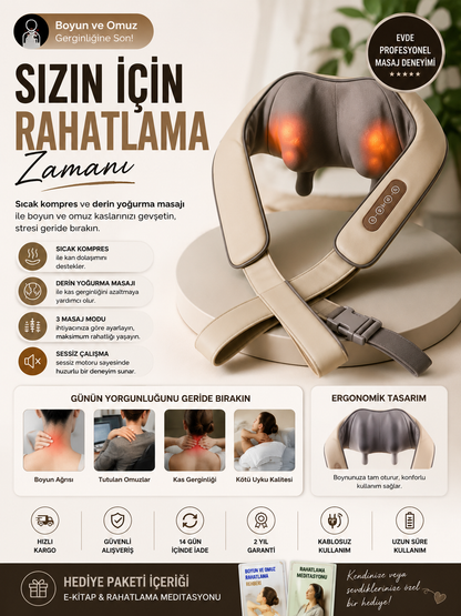 Nexora™ NeckRelief Pro | Boyun ve Omuz Gerginliğine Karşı Rahatlama Desteği