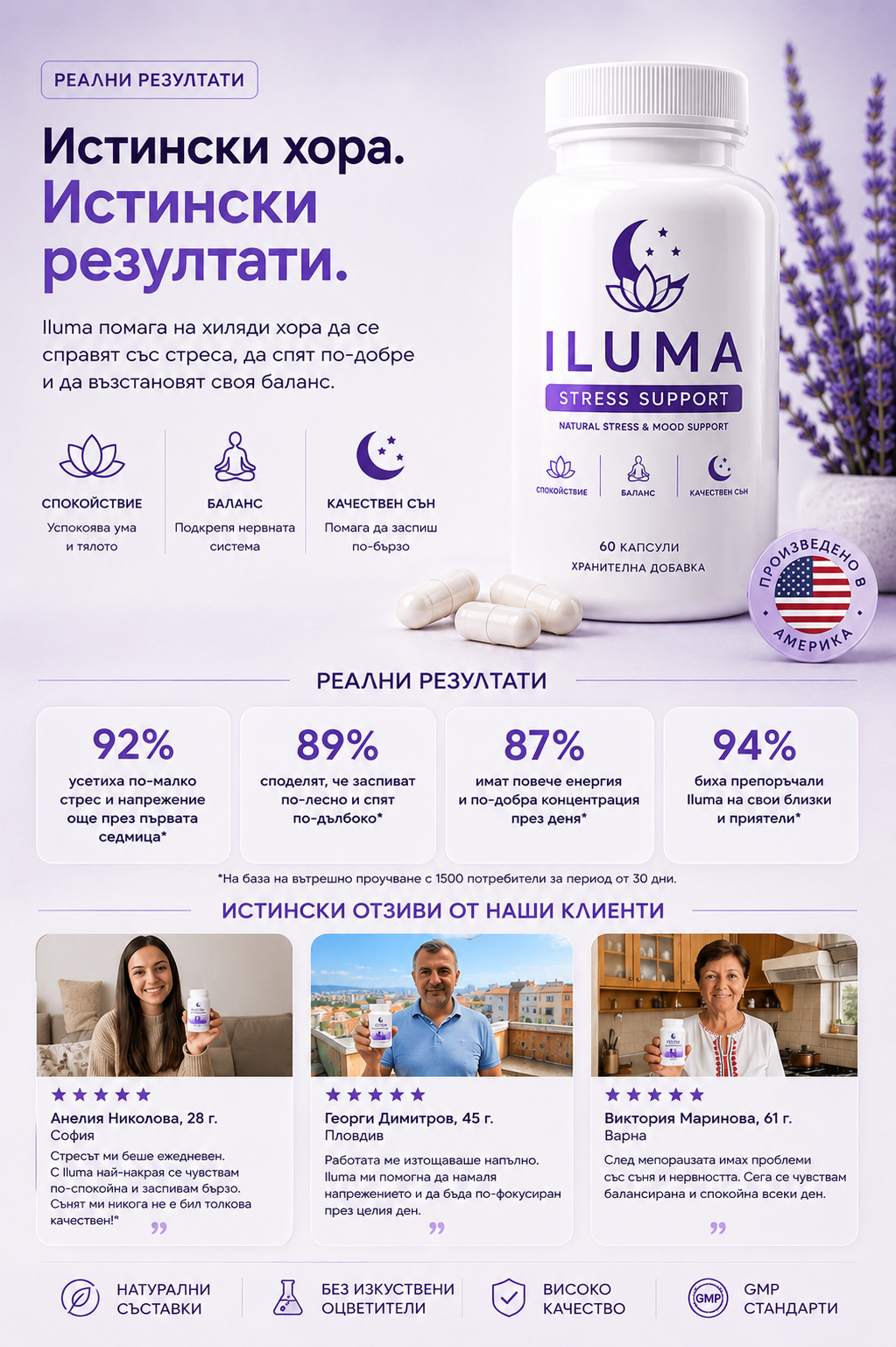 ILUMA Stress Support – Формула за спокойствие и намаляване на стреса