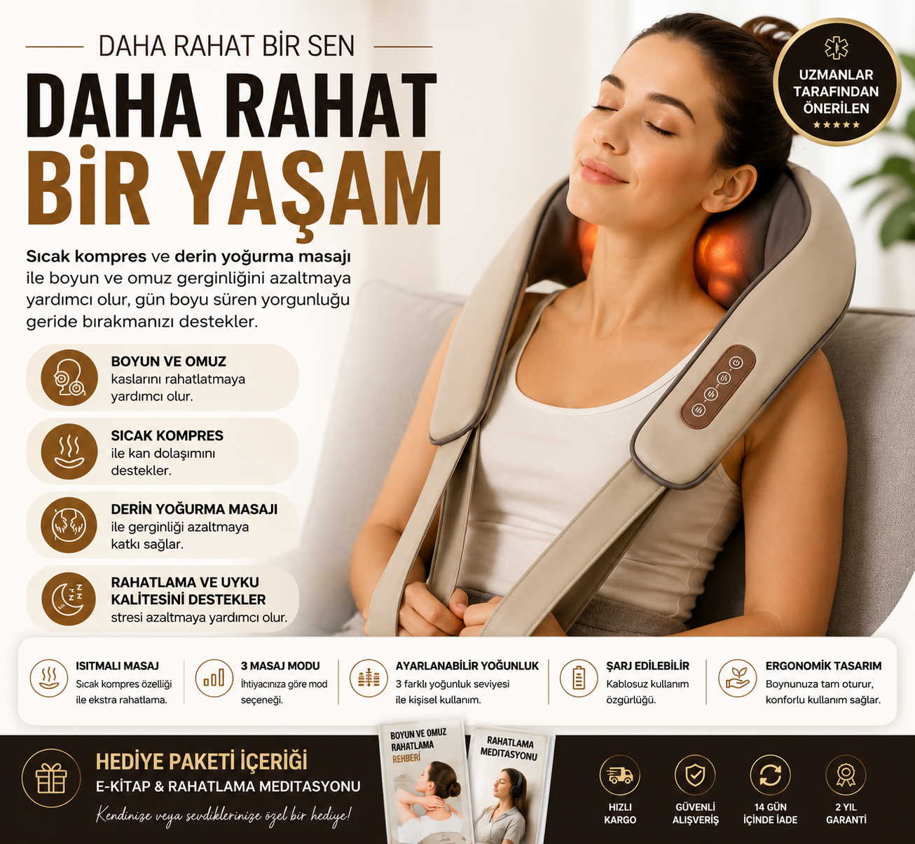 Nexora™ NeckRelief Pro | Boyun ve Omuz Gerginliğine Karşı Rahatlama Desteği