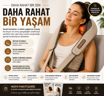 Nexora™ NeckRelief Pro | Boyun ve Omuz Gerginliğine Karşı Rahatlama Desteği